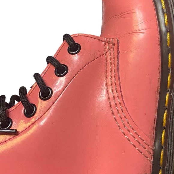 Dr. Martens Pink Combat Boots Size 6 - Picture 10 of 15